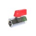 Brass Ball Valve Mini Zinc Plated Screwed Female